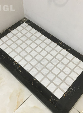 卫生间仿通体大理石600*1200浴室凹I凸防滑地砖淋浴房拉槽地板瓷