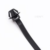 包椭圆孔包螺旋 170mm扎带X123型250条 甄选汽车蘑菇头插销式 7.4