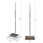 甄选扫把簸箕套装 扫地扫帚笤帚不粘头发按压伸缩梳齿拖把