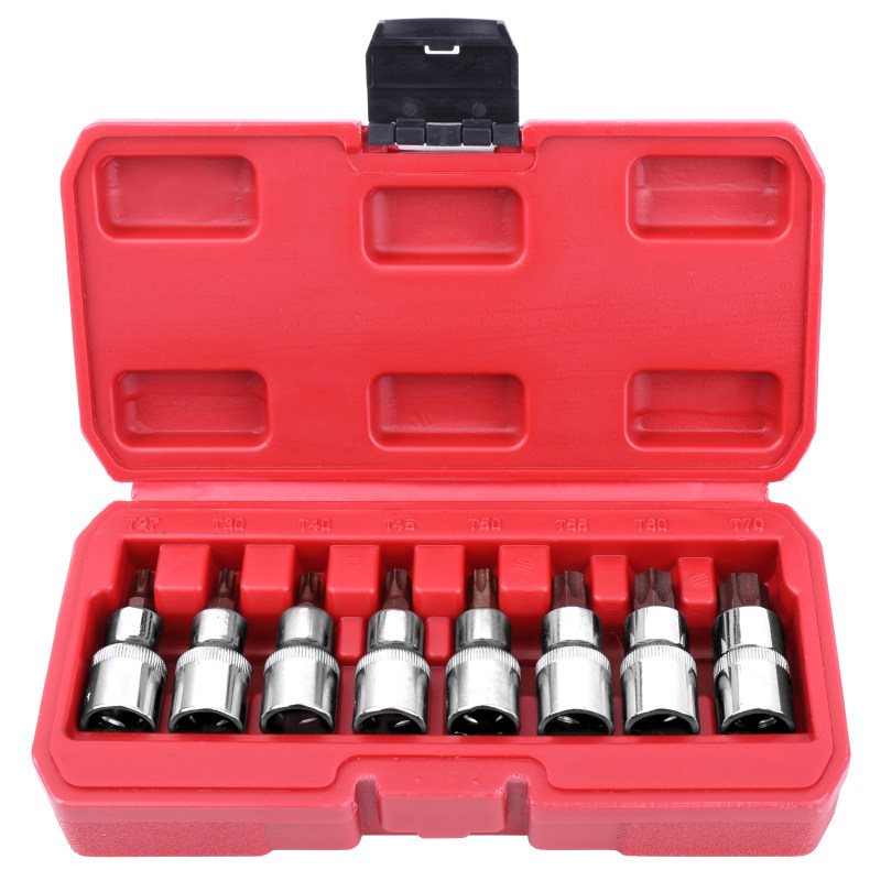 套筒批头 内六角扳手花型花键套筒t30t45T50大飞旋具汽修工具套装