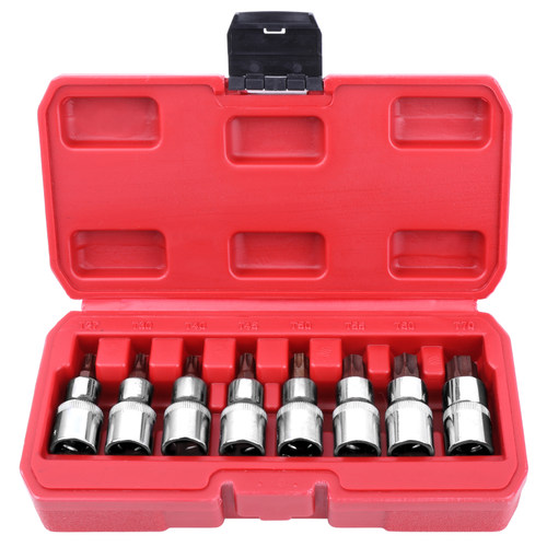 套筒批头 内六角扳手花型花键套筒t30t45T50大飞旋具汽修工具套装