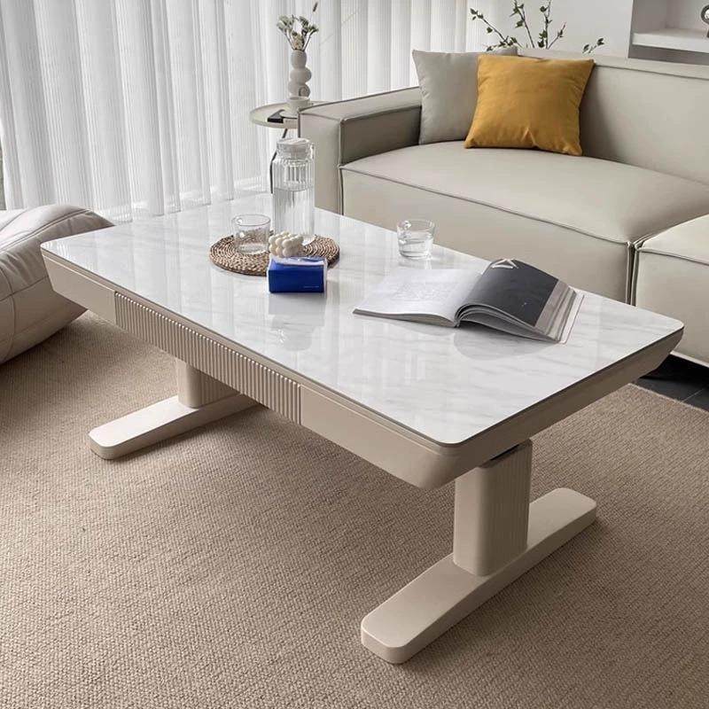 智能电动可升降多功能茶几医美咨询桌岩板现代简约小户型餐桌两用,住宅家具,茶几,淘宝优惠券,粉丝福利购,淘宝优惠卷