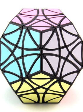魔方吧转棱五魔方黑色 mf8收藏热品直升机十二面体异形魔方