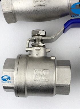 304/316二片式球阀2PC内螺纹丝扣球阀不锈钢两片式重型Q11F软密封