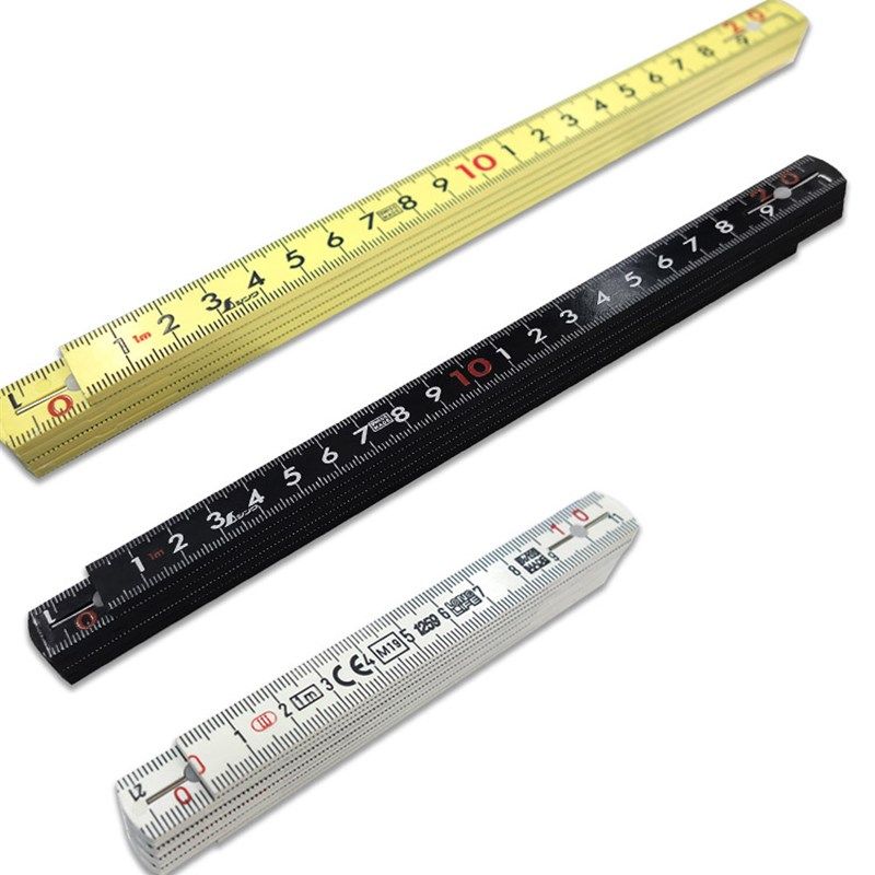 日本亲和SHINWA78605/78833木工用折尺 纤维绝缘折尺1米/2米5折