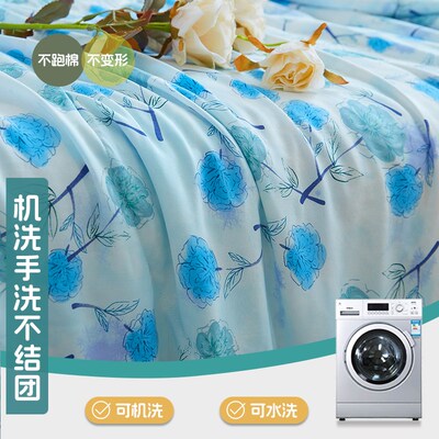 A类韩香绸夏凉被人造棉夏被棉绸布料空调被儿童单双人薄款可水洗