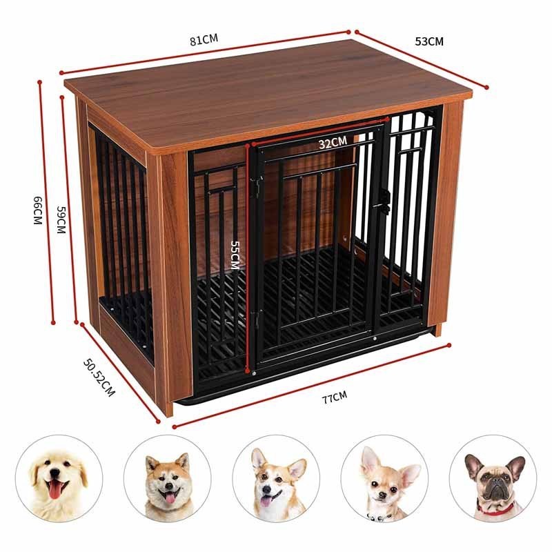 实木狗房子室外狗屋大中型犬木质狗笼子家用别墅防雨狗窝