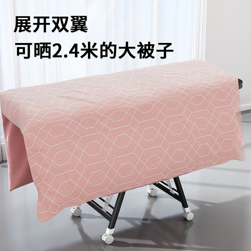 折叠晾衣架落地阳台家用不锈钢凉衣架卧室内婴儿挂衣架晒被子神器