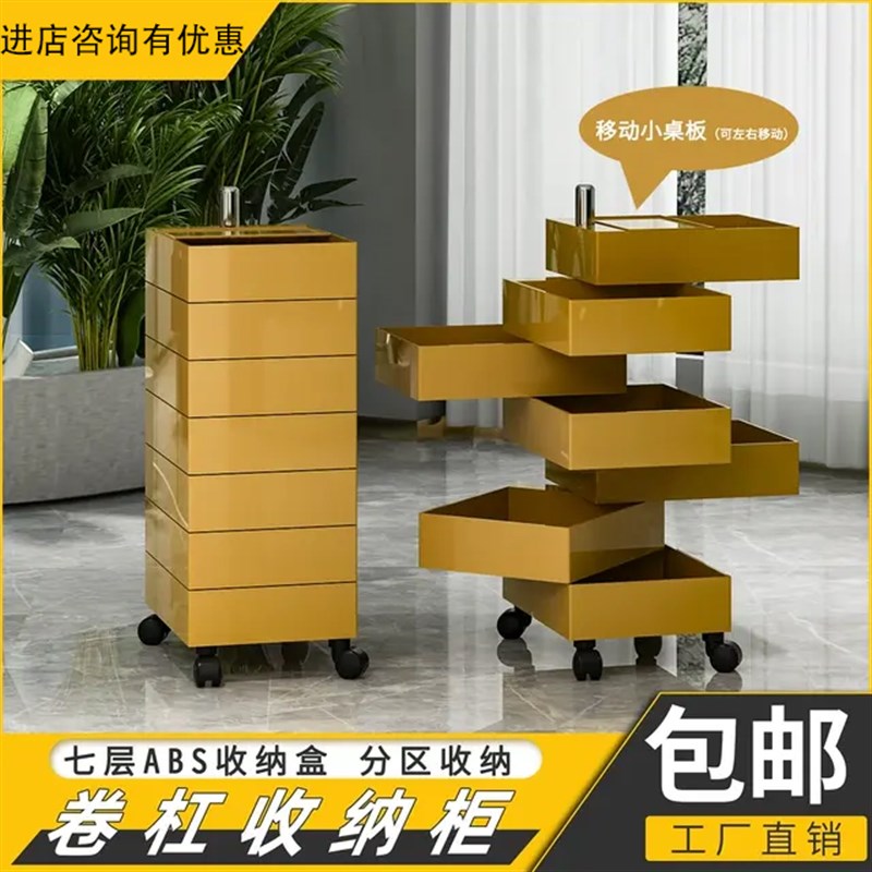 发廊专用美发店储物柜子理发店工A具柜发型师工具车抽屉式旋转推