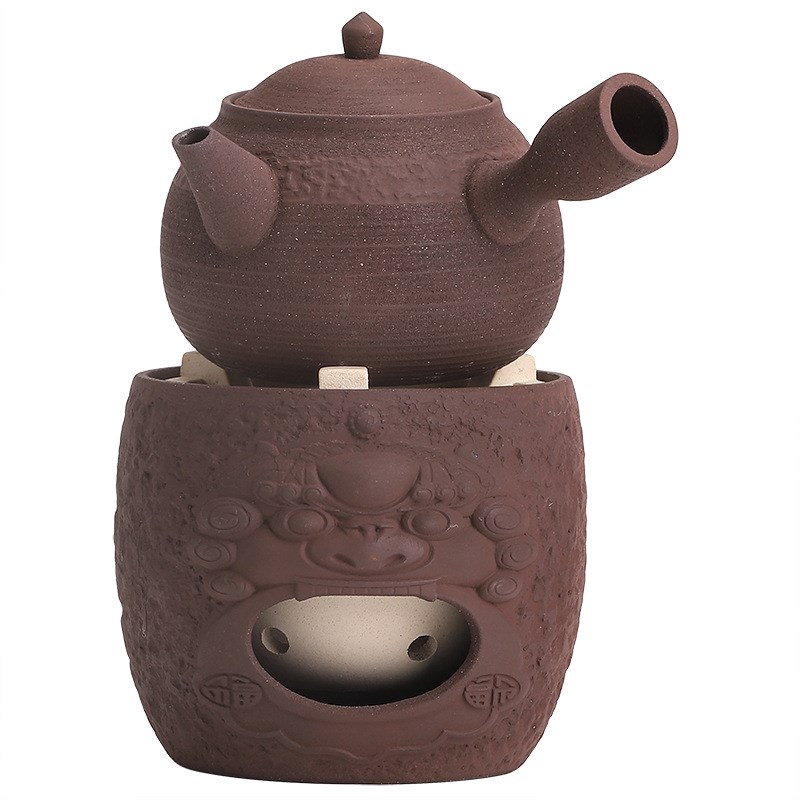 煮茶炉 炭火炉套组 红泥茶具套装 炉工夫茶炭炉烤炉茶 粗陶煮茶壶