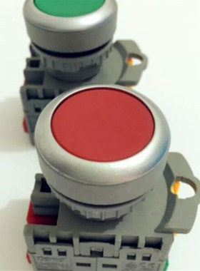 新款TN2BF-1A/1B平钮按钮开关自复位型一开一闭3代十只装整合出售