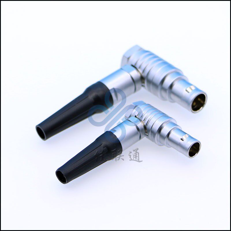 佳联通线 线束M15 2B弯头自锁连接器 90度拐角垂直插头2 4 6 8针