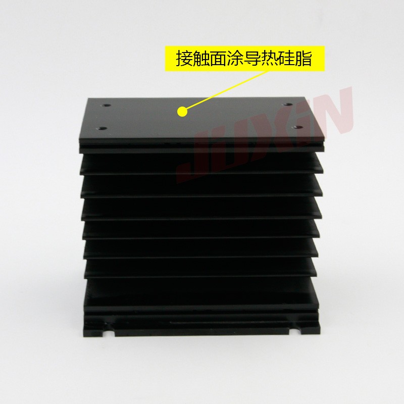 SSR导轨安装款MGR三相固态继电器散热座200A可控硅模块散热器