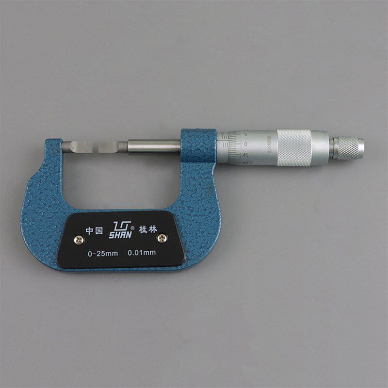 桂林桂量山字牌叶片千分尺桂量薄片外径千分尺0-25mm 0.4  0.7