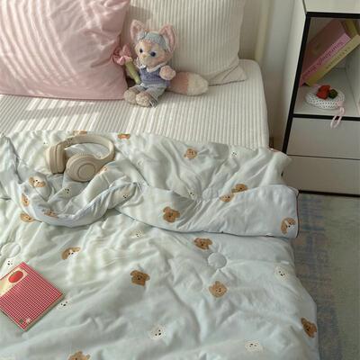 梨梦 查理狗狗 a类针织夏凉被裸睡大豆薄被子云柔被空调被可水洗