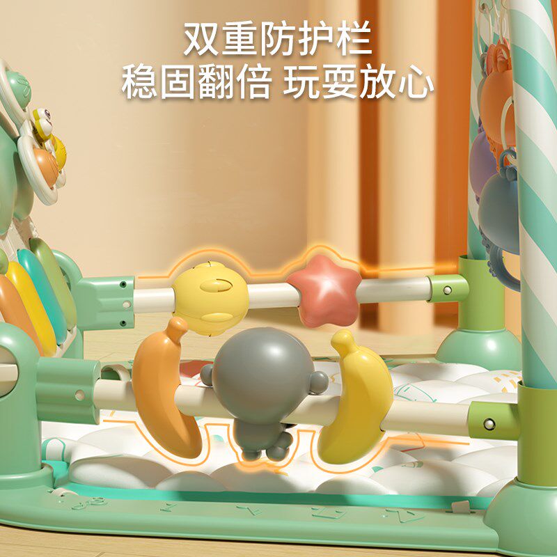 脚踏钢琴婴儿健身架新生幼儿4女宝宝5躺着玩2踩3-6个月0-1岁玩具