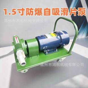 220V大流量防爆抽油泵1.5寸自吸滑片泵叶片泵加油机导油泵输油泵