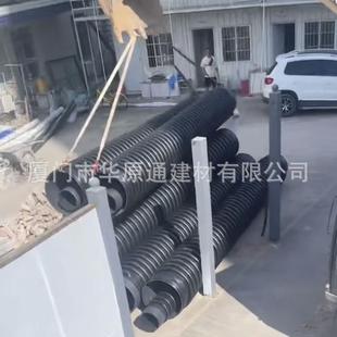 厂家排水管增强螺旋双臂波纹管大口径下水道塑料排污污水管