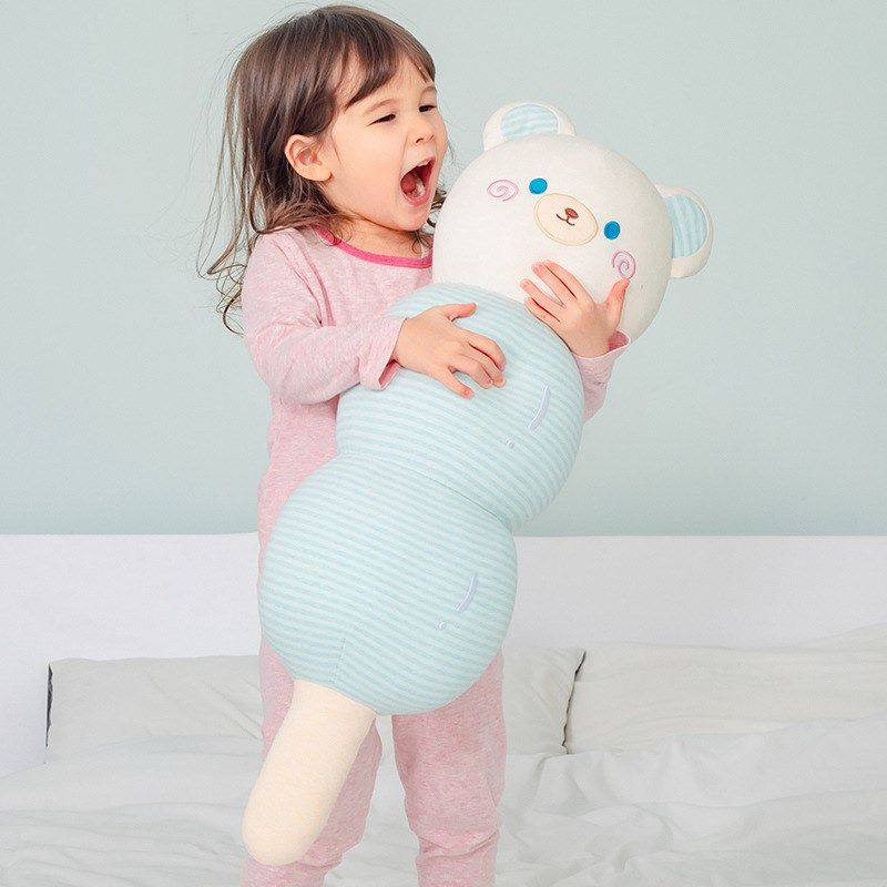 糖葫芦兔熊睡觉抱枕侧睡夹腿陪伴安抚长条枕可爱少儿抱睡