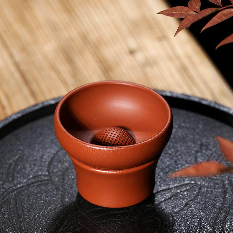 厂家直供新款茶漏宜兴手工紫砂滤茶器 厚德载物茶滤茶具配件