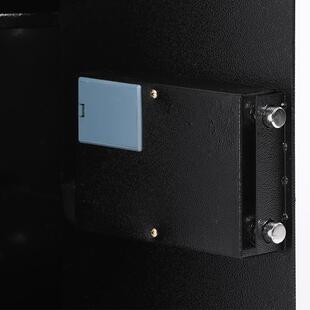 超市全钢密码保险柜 家用黑色防盗型入墙电子密码保管箱 厂家