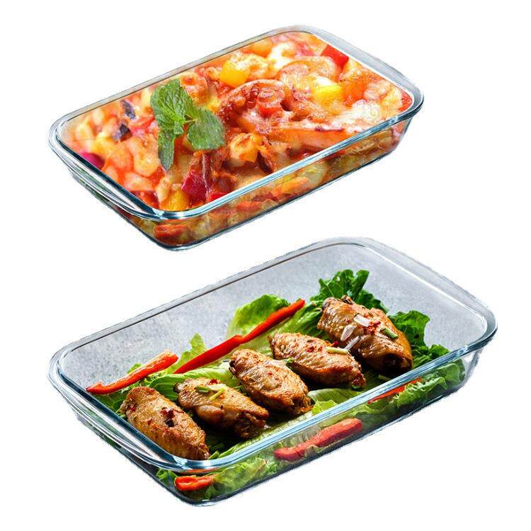 钢化玻璃烤盘家用鱼盘长方形焗饭盘烘焙托盘微波炉烤箱用盘子餐具图片