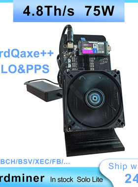 NerdQaxe++4.8TH/s 家用低功耗算力设备｜静音设计｜以太网连接