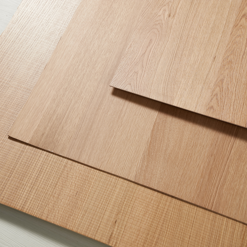 厂家白橡木科定板免漆木饰面板kd板木皮板电视背RU景墙护墙板实木