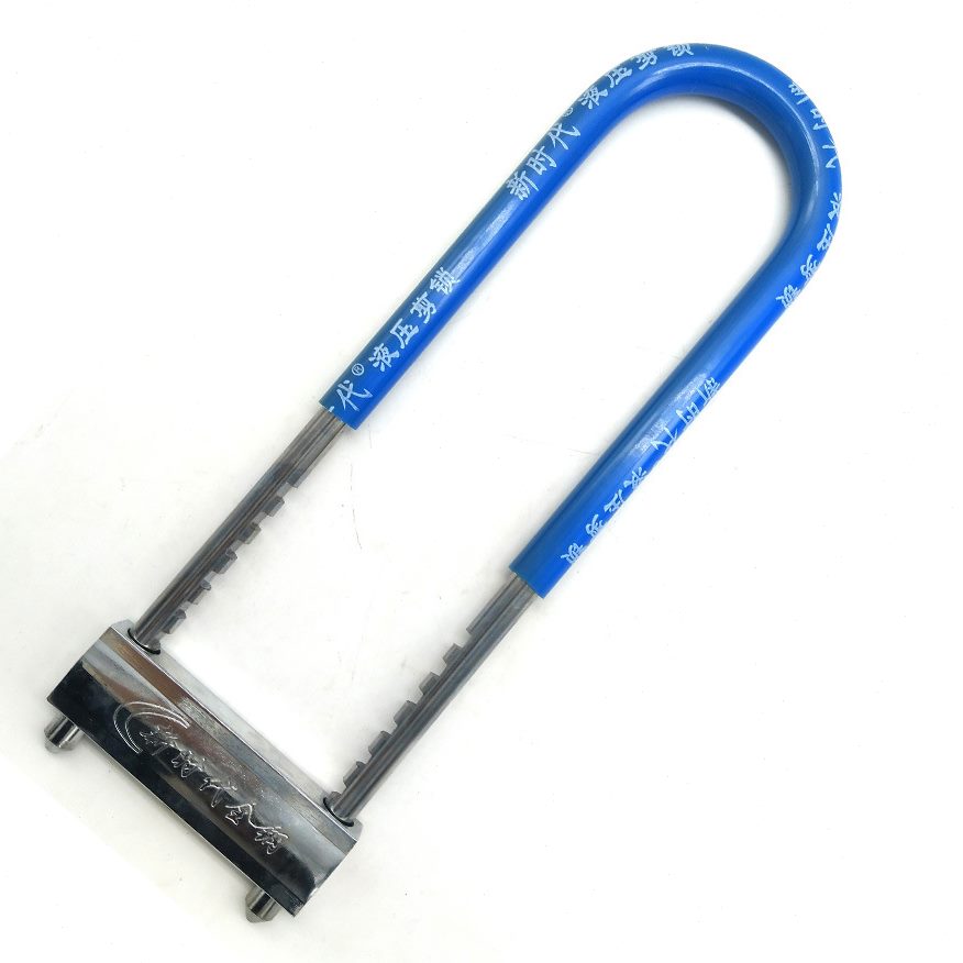 甄选玻璃门锁 商铺门插U型锁双门防盗锁具 家用加长摩托车锁