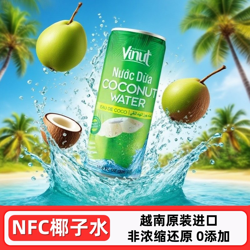 Vinut进口nfc椰子水无添加纯果汁