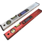 甄选电子数显准度带磁水平尺铝合金厚水平仪防摔靠尺多功能装 修工