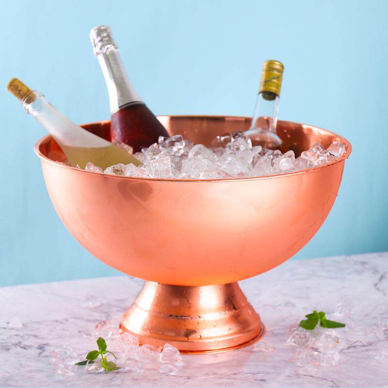 大不锈钢香槟盆冰桶酒吧冰粒冰镇冰酒啤酒红酒冰块冰的桶宾治大号
