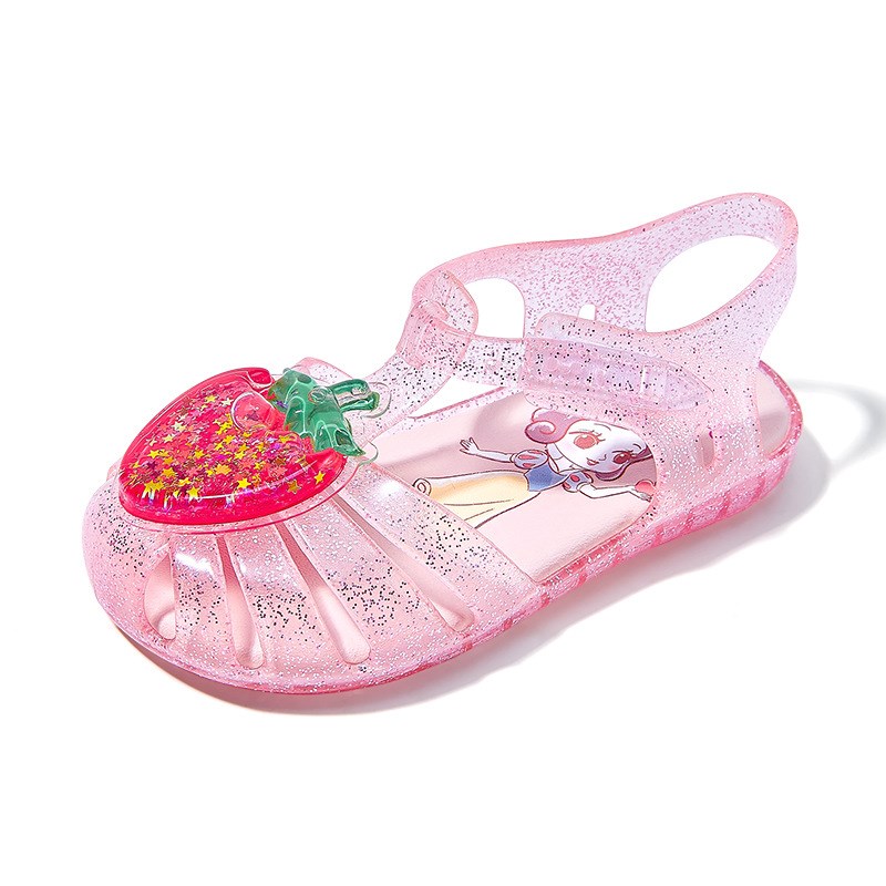 儿童甜美清爽夏季果冻鞋2024年夏萌款中小童小女孩公主凉鞋