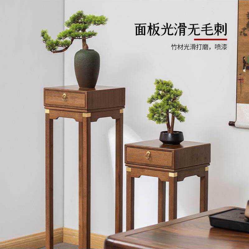 架子室架内花台花盆客花厅落地式吊兰架古花几竹花架HBFDCHJ7阳台
