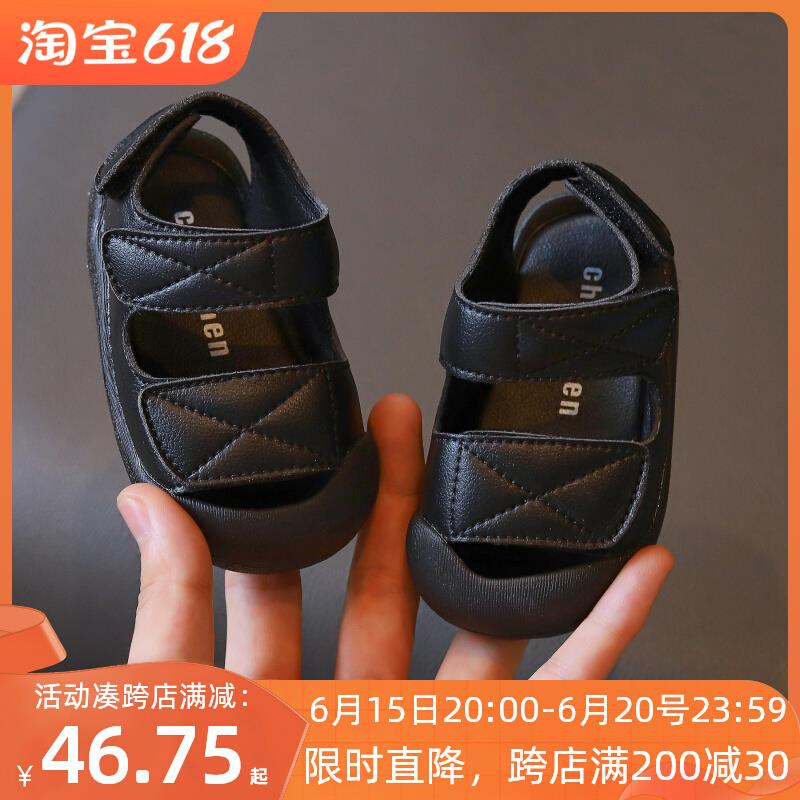 宝宝凉鞋202h6夏季新款婴幼儿学步鞋软底防滑男小童透气鞋子女韩