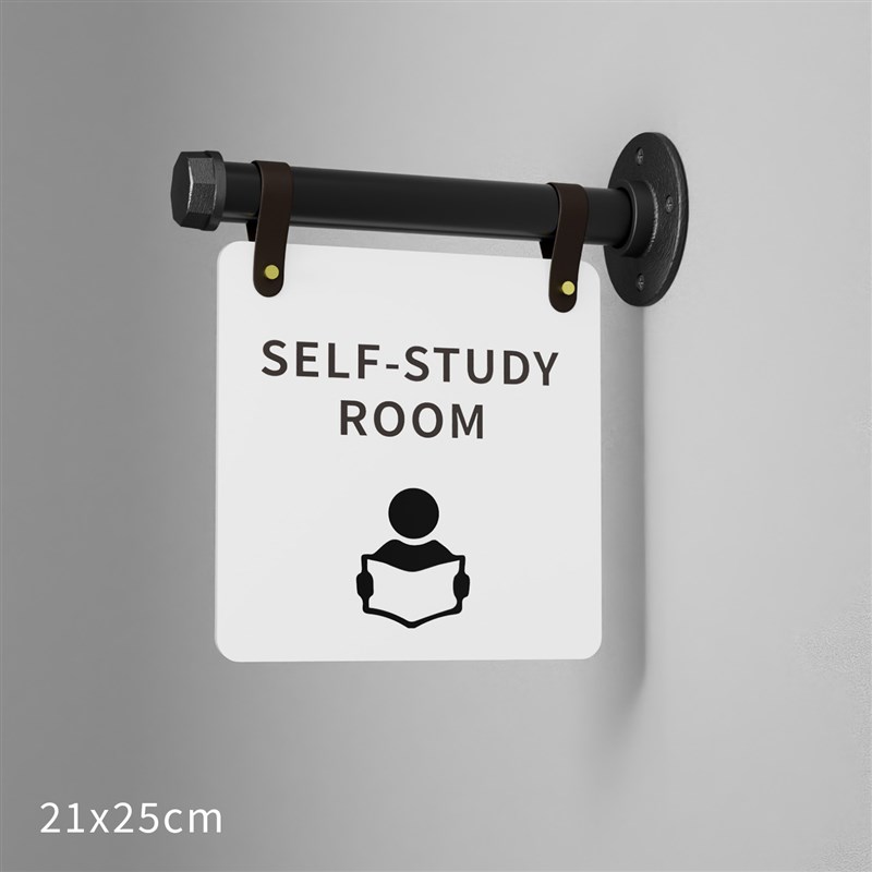 培训学校双面门牌侧挂订j制办公室门牌号艺术培训机构教室挂牌班
