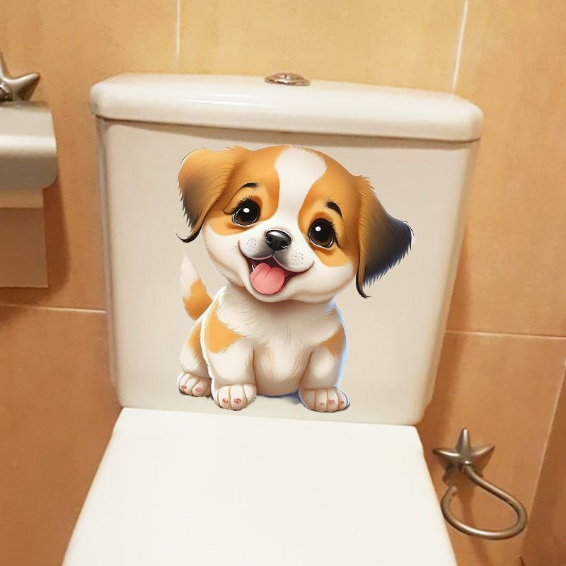 3d立体马桶贴纸卫生间厕所