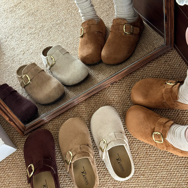 厚底勃肯鞋2025春季博肯懒人鞋