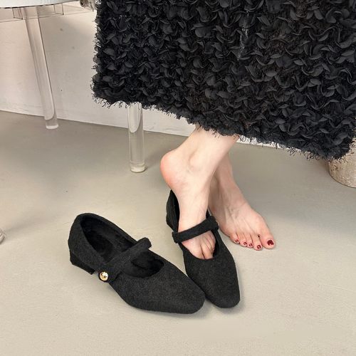 2025新款秋冬季毛毛鞋外穿百搭