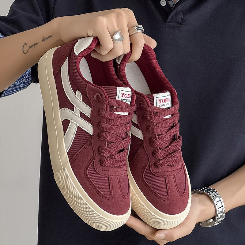 2025新款复古小众德训面包鞋男士