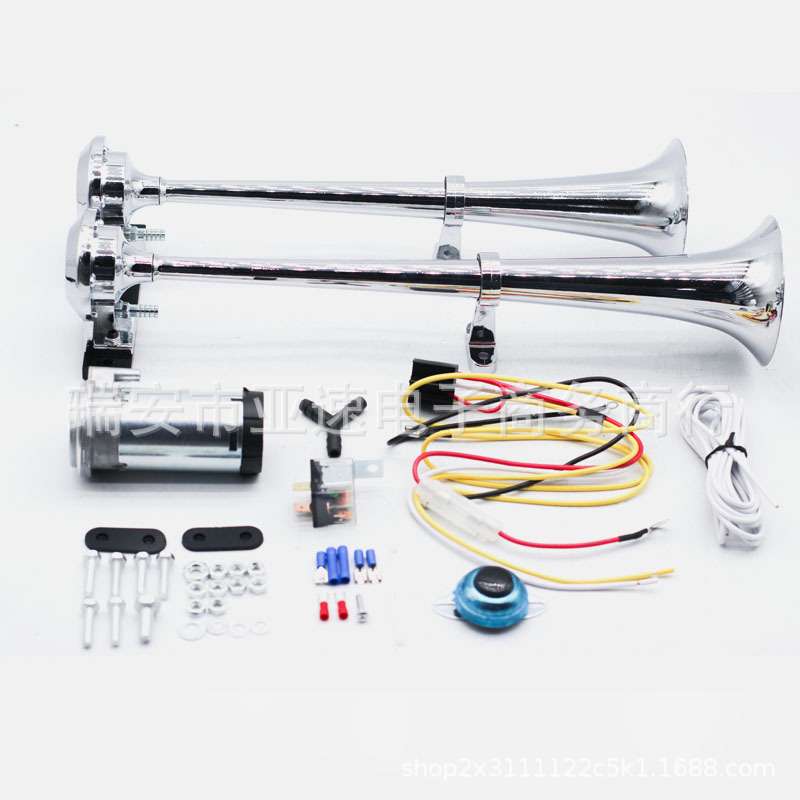 17inch气喇叭双管12/24VTZ-318-5汽笛truckhorn汽车电机compresso