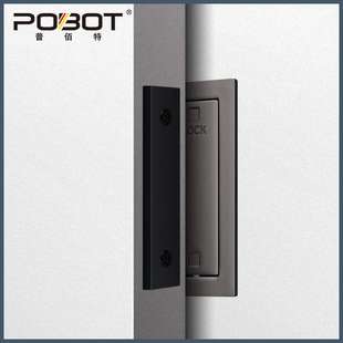 幽灵门锁室内外挂移门锁卫生间推拉门锁扣卧室房门谷仓门锁嵌入式