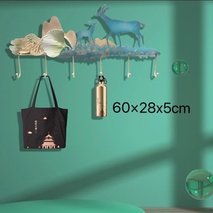 立体铁艺酒店会所沙发背景电视挂件新中式客厅墙饰墙上装饰壁饰