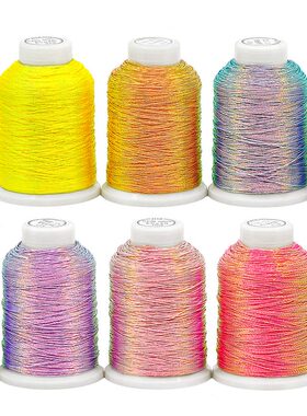 甄选虹钻夜光线视觉艺术车缝线GID装饰线盘绣绳绣皮具线织带纺车