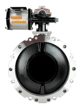 甄选A瀞海V1FSGBN双法兰V2FSGBN搅拌站粉料铝合金粉体 气动粉尘蝶