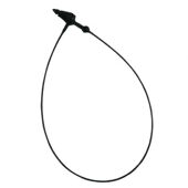 甄选添翼细扎带4寸5寸9半透明吊牌挂绳塑料三角头圆桶扎带无齿细