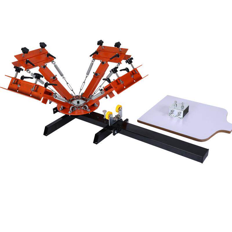 平面丝网印刷机小型手动丝印机四色1工位服装印花机现货