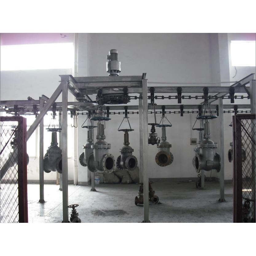 厂家直供阀门水泵喷漆线自动手动喷漆线