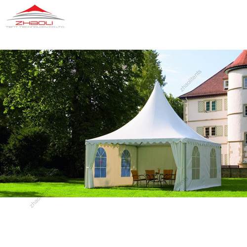 广州厂家销售户外露天派对聚会活动尖顶铝合金帐篷6*6米锥顶篷房