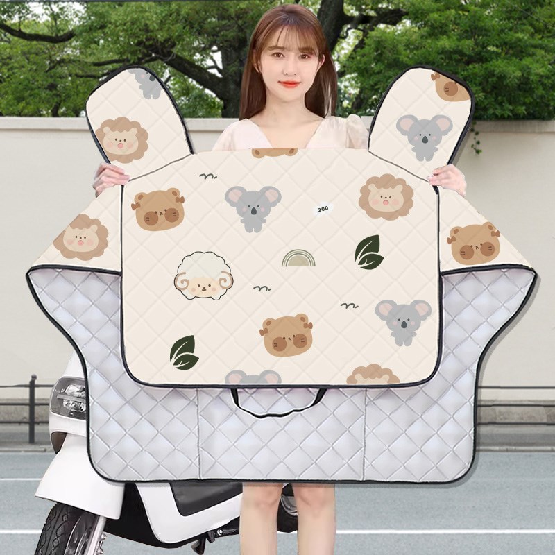 2025新款挡风被夏季防晒遮阳雅迪电动车防风防雨轻薄春夏款防水罩